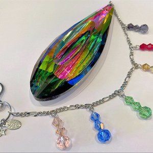 Kirks Folly Rainbow Vitrail Crystal Shimmer Ornament Suncatcher